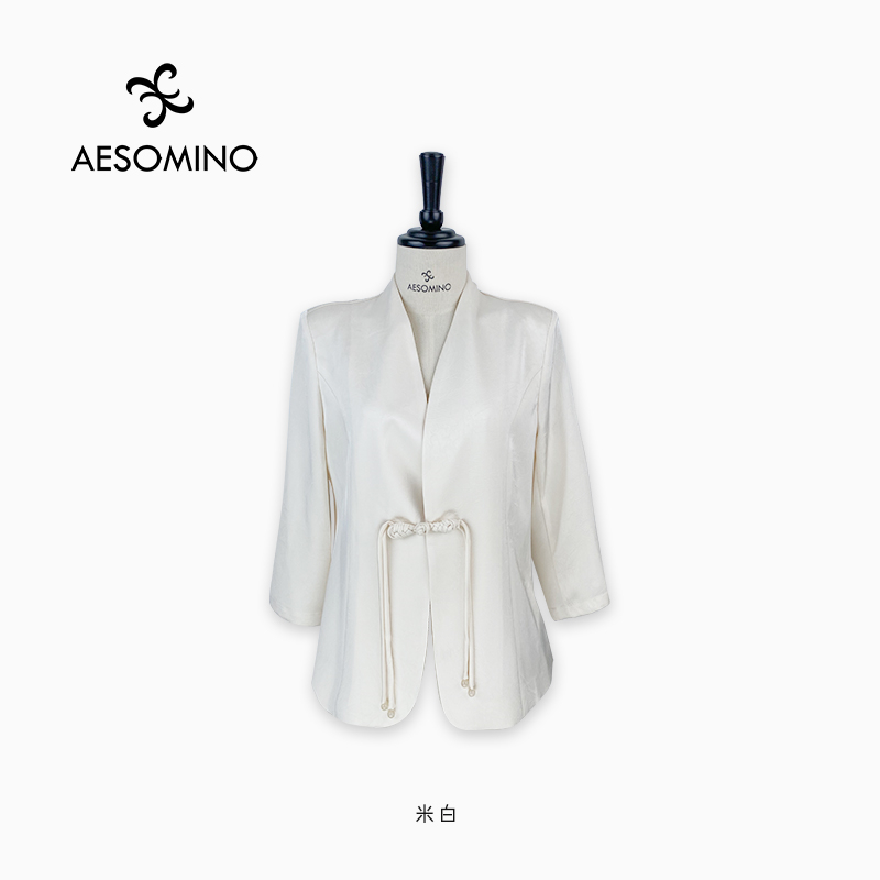 衣莎美诺新中式国风西装短外套女
