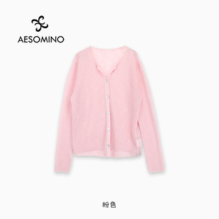 AESOMINO衣莎美诺夏针织上衣Y483B8073 新品