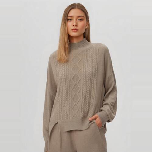 纯羊毛衣莎美诺春秋时尚套装