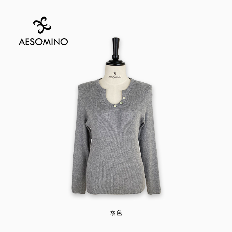 衣莎美诺春秋针织套头衫