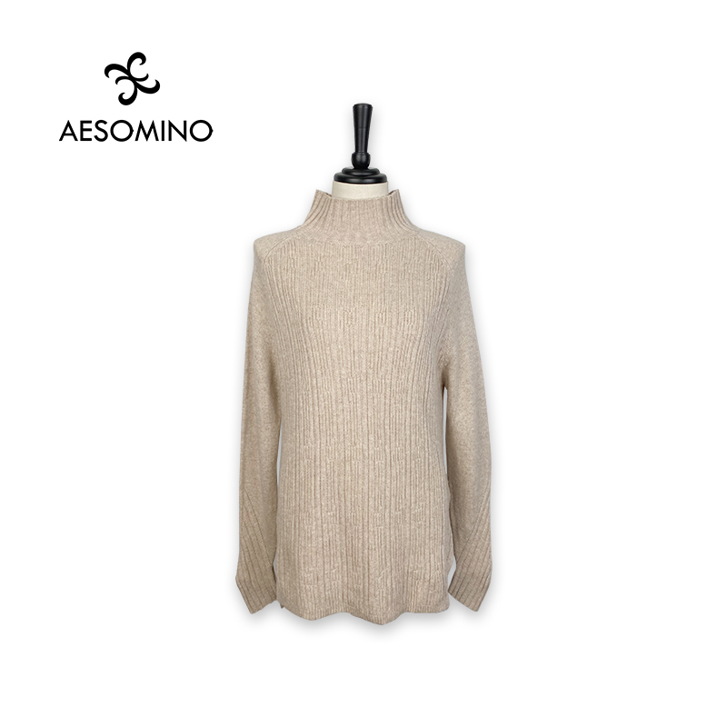 AESOMINO衣莎美诺冬针织套衫米色64034903