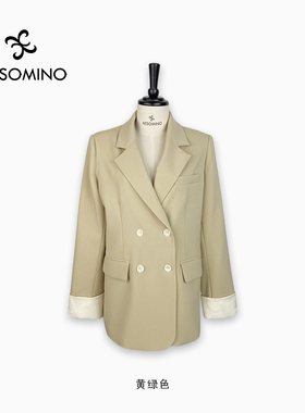 Aesomino/衣莎美诺西装外套淡灰色Y411C6586