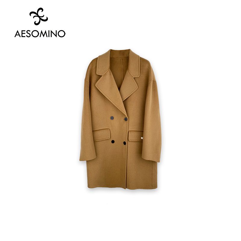 AESOMINO衣莎美诺冬大衣驼色Y19710062