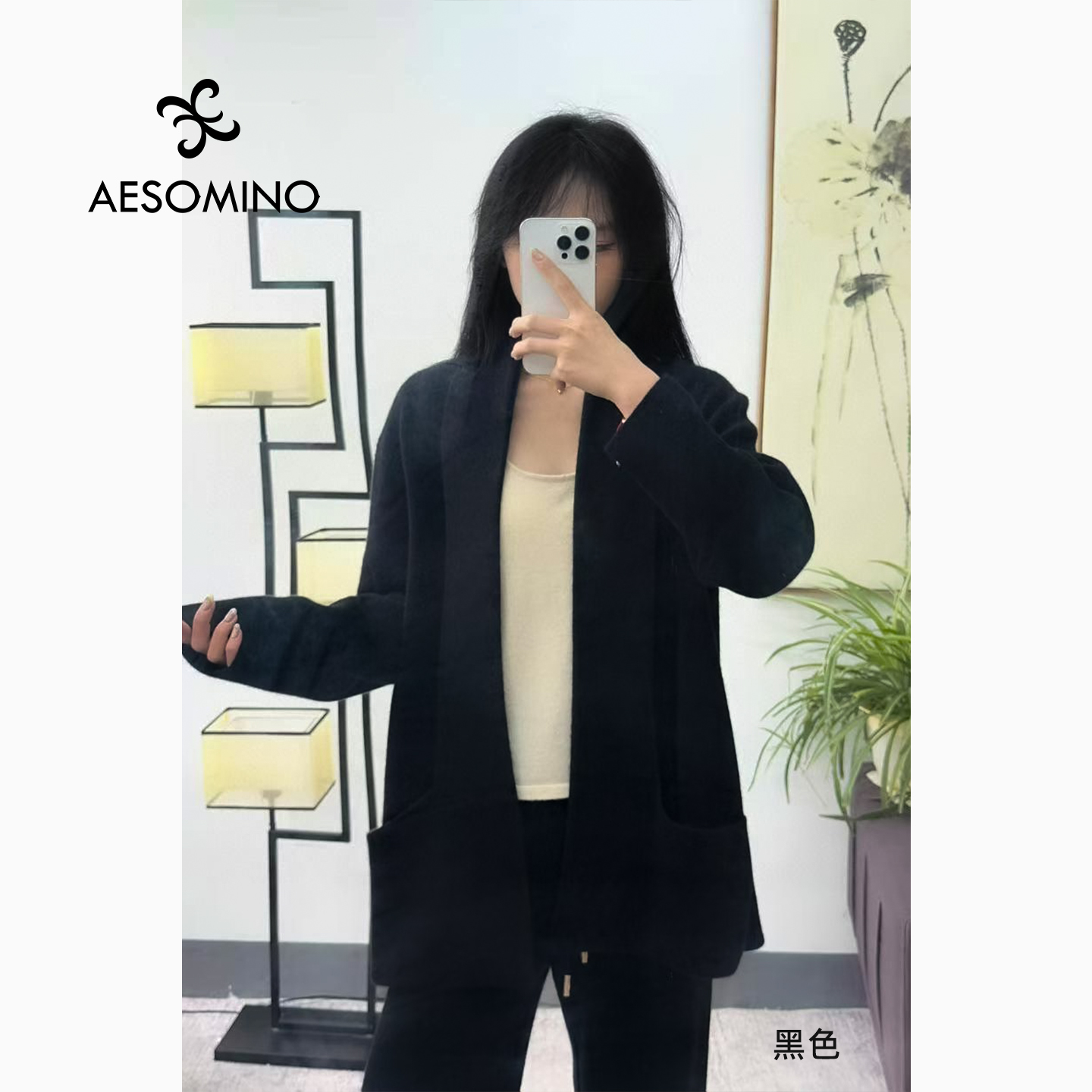 100%山羊绒加厚休闲外套