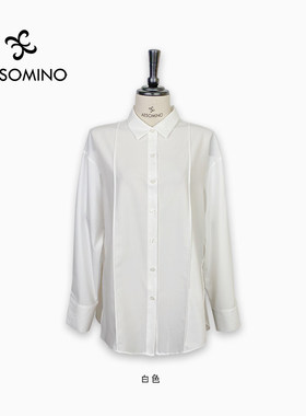 衣莎美诺春秋长袖衬衫女简约休闲上衣衬衣时尚百搭Y530C1501