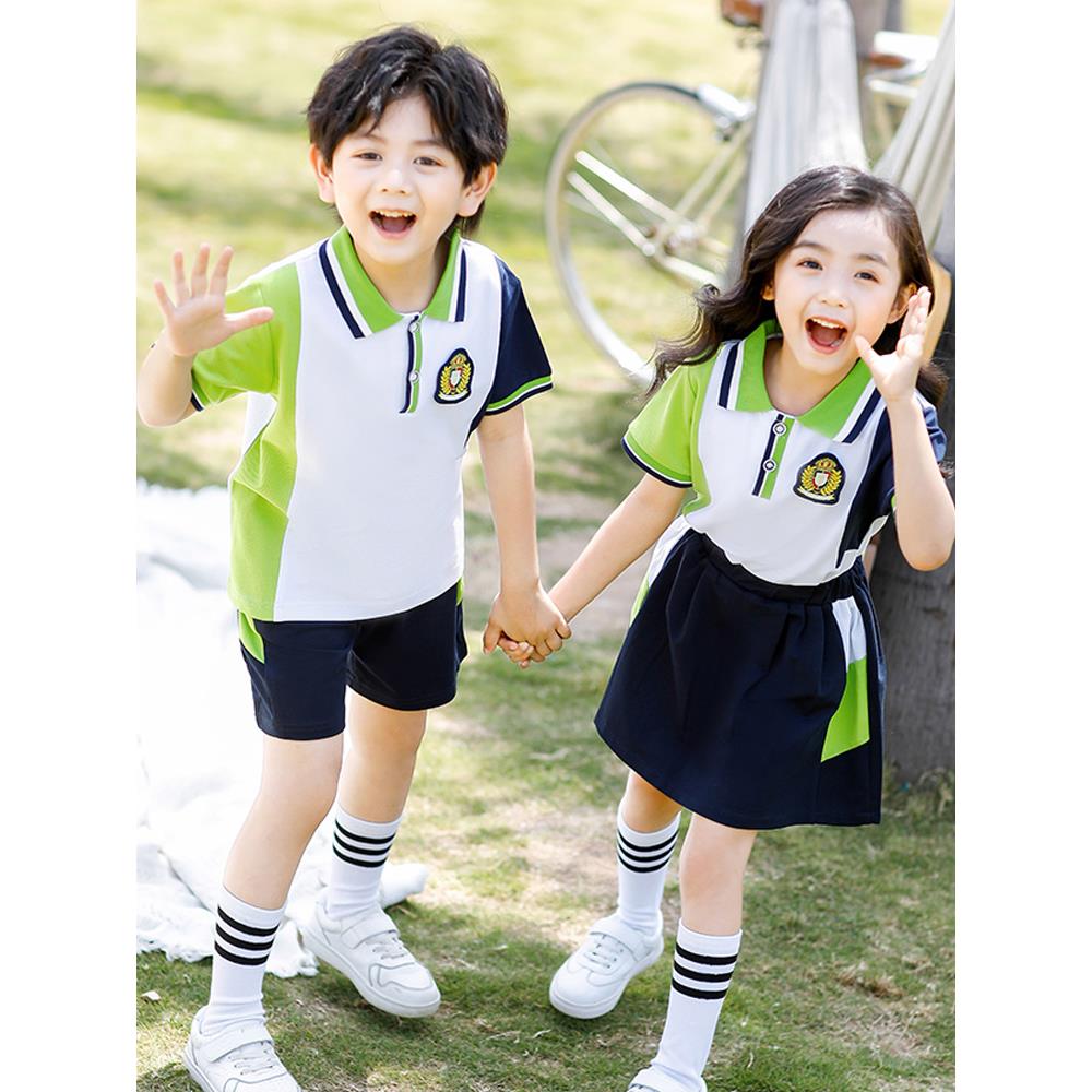 儿童校服套装夏季小学生班服套装夏装幼儿园园服春秋款一年级服装