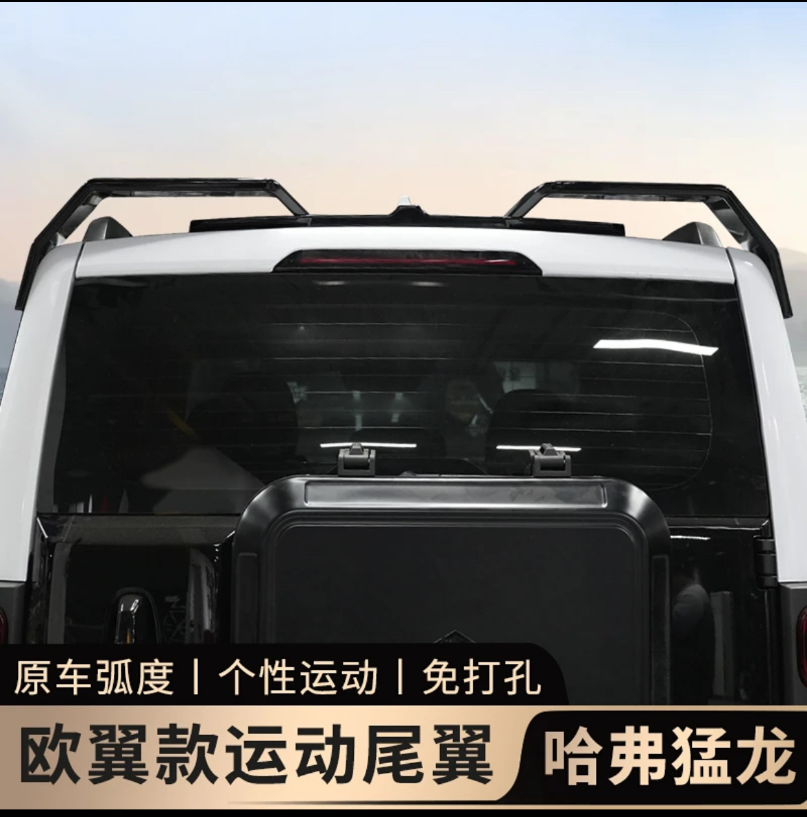 哈弗猛龙改装尾翼无损安装原车