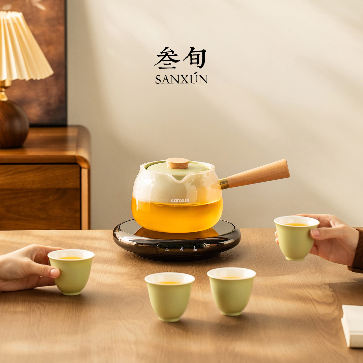 叁旬云雾玻璃功夫茶具套装高颜值家用办公室煮茶壶茶杯整套送老师图片