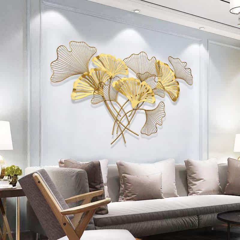 Metal shops arrangement Iron art Interior trim Dress up Ginkgo biloba Wall decoration Stairwell indoor Home Open House three-dimensionalin the Home accessories , Mural  category - from Buy2taobao.com to provide professional Taobao agent buy service