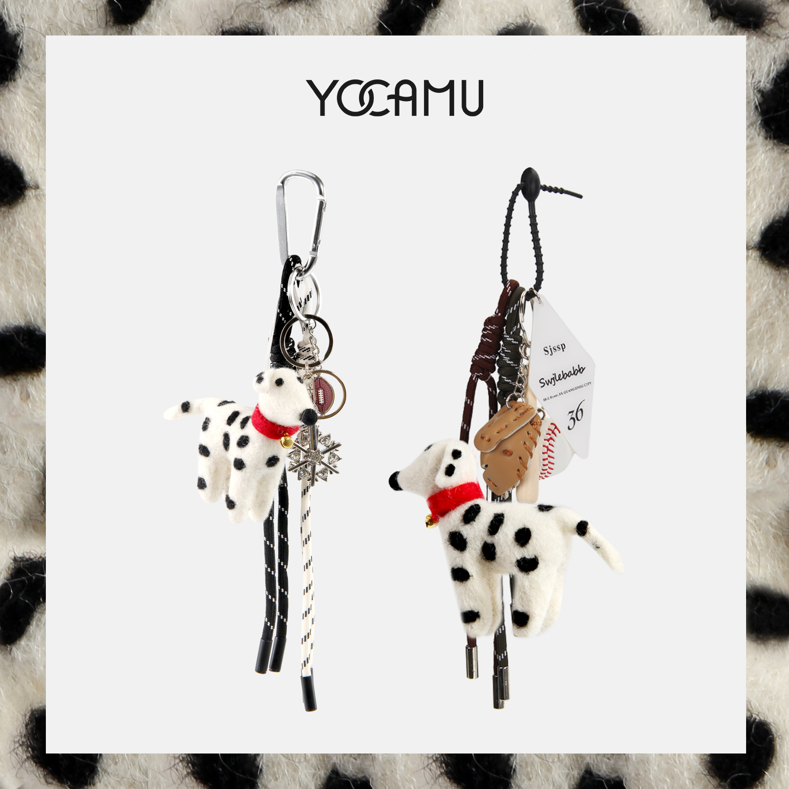 斑点狗小挂件礼物YOCAMU包包挂饰