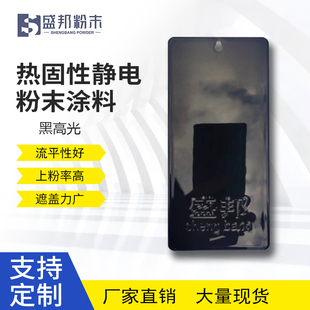黑高亚平光户内外静电塑粉 热固性粉末涂料 RAL9005黑高光 黑砂纹