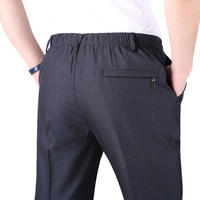 春季老年加绒加厚外穿宽松休闲裤