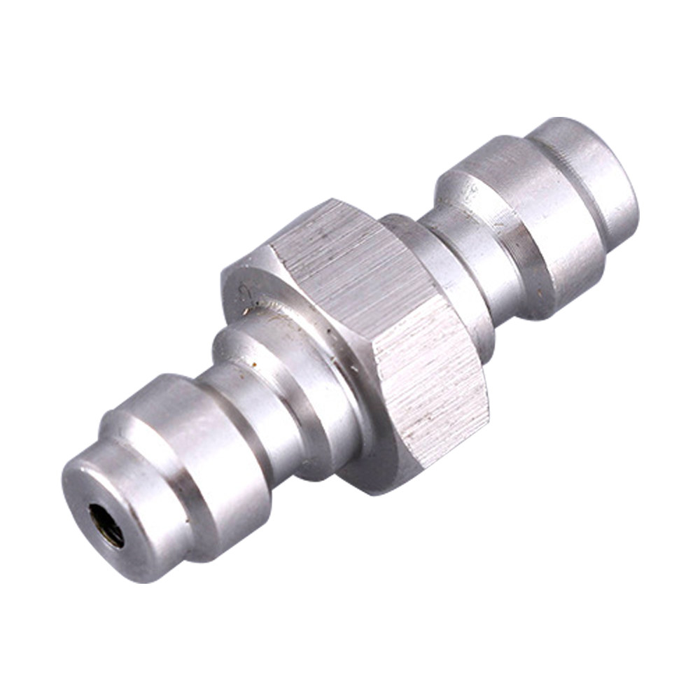 不锈钢双公头快接8MM快插