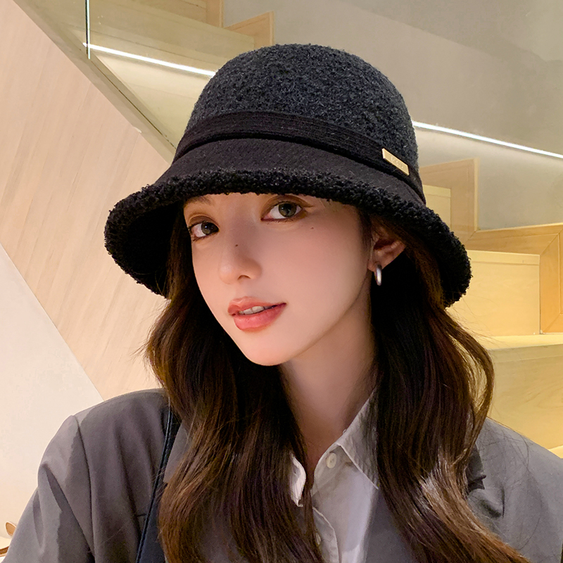 加厚加绒保暖渔夫帽女秋冬显气质