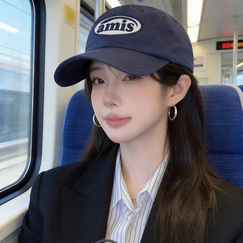 韩版刺绣鸭舌帽子女超好看棒球帽