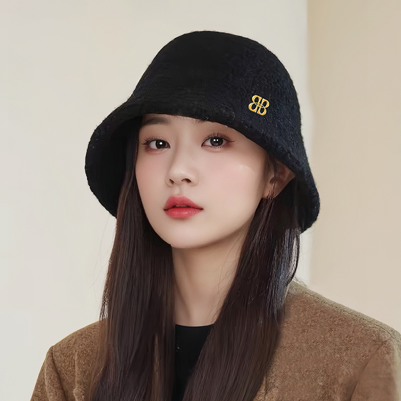 帽子女秋冬羊羔毛防寒保暖渔夫帽