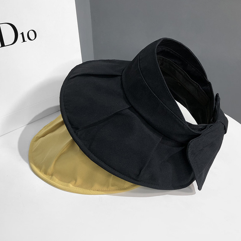 可扎马尾帽子女夏季空顶防晒帽