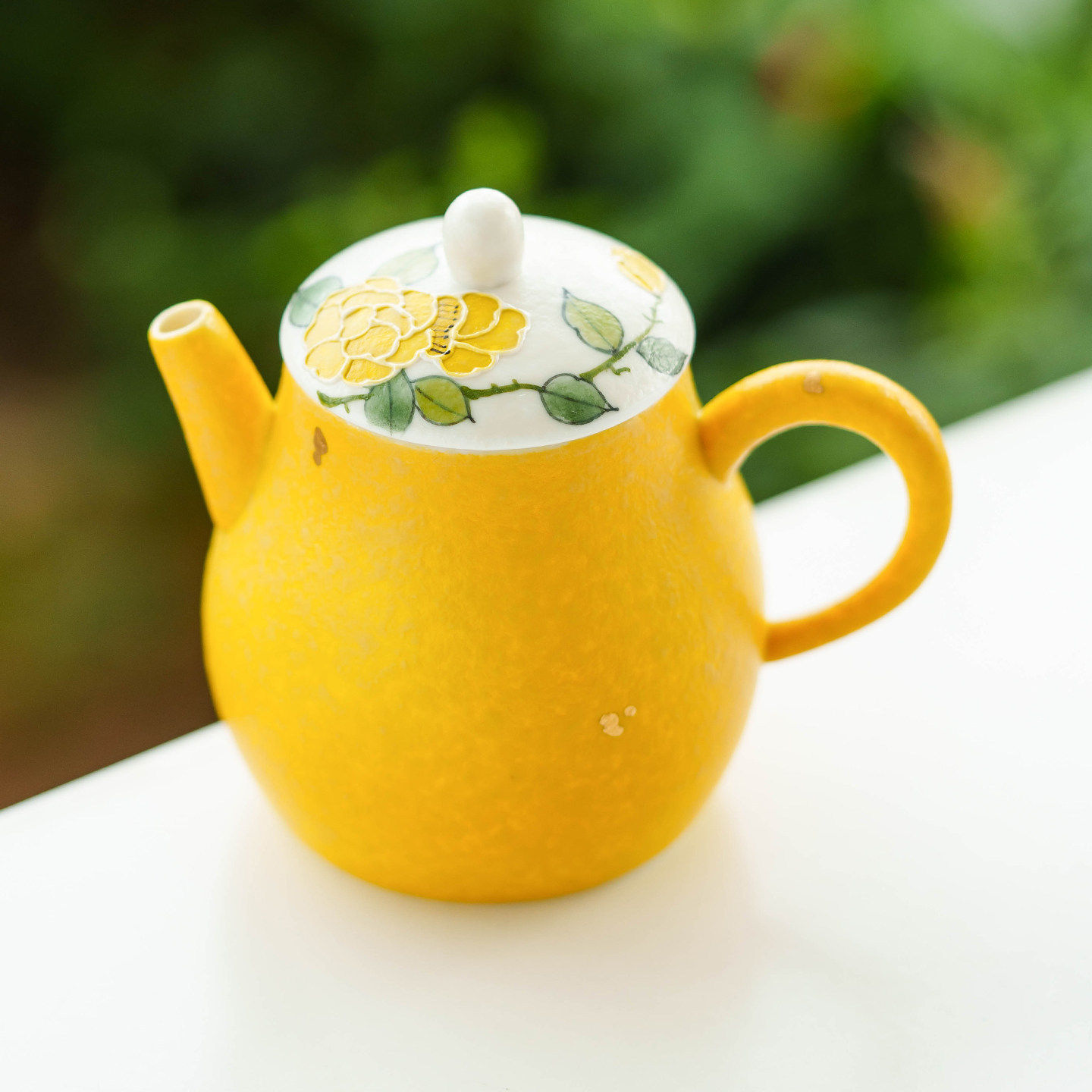 复古蛋黄釉月季花小茶壶陶瓷手执壶泡茶高档茶水壶单壶带过滤茶器,餐饮具,茶壶,淘宝优惠券,粉丝福利购,淘宝优惠卷