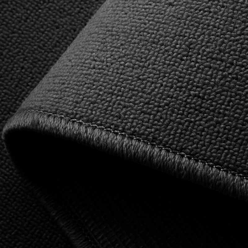 短毛纯黑色极简地毯现代高级感客厅茶几垫家用满铺影音室隔音地垫