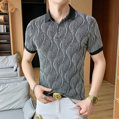 冰丝t恤男短袖夏季薄款速干透气