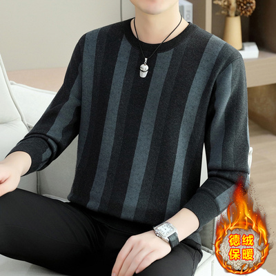 加绒保暖上衣男可外穿内衣套装