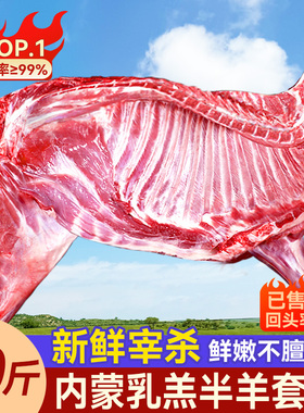 原切羊肉新鲜现杀内蒙羔羊10斤半只羊生鲜羊排烤全羊羊腿切块火锅