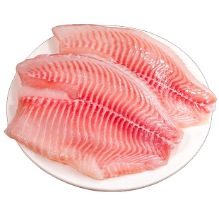 新鲜生鲷鱼片无刺无骨罗非鱼片生鱼片鱼排料理海鲜食材健身辅水产