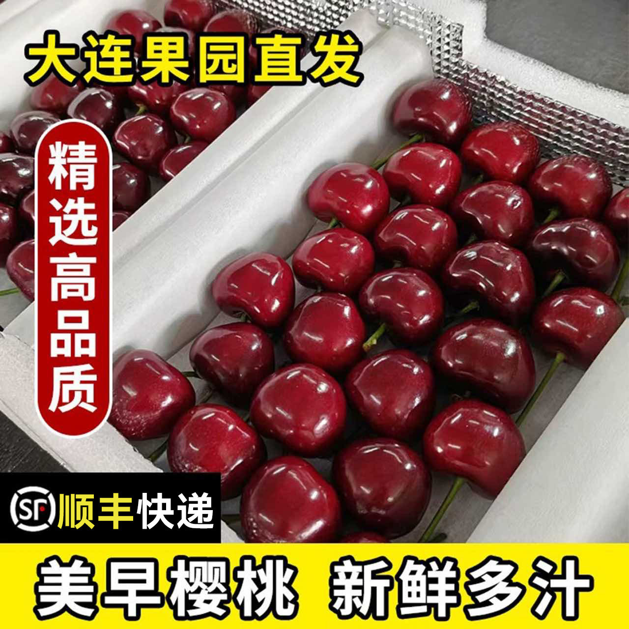 现摘大连美早樱桃已卖99w+