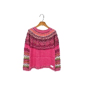 斯德哥尔摩0DD 波西米亚北欧复古费尔岛提花圆领针织衫 11Y