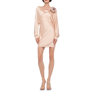 MARIA高级缎面连衣裙荡领礼服 DOLMAN 未来复古纽约设计师NK 女款