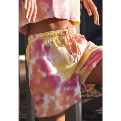 加州街头运动volc*m扎染直筒短裤