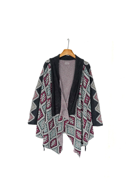 斯德哥尔摩0DD M*11Y 波西米亚北欧复古嵌花针织开衫 毛衣