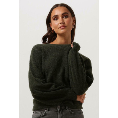 丹麦极简MC基础灯笼袖套头针织衫