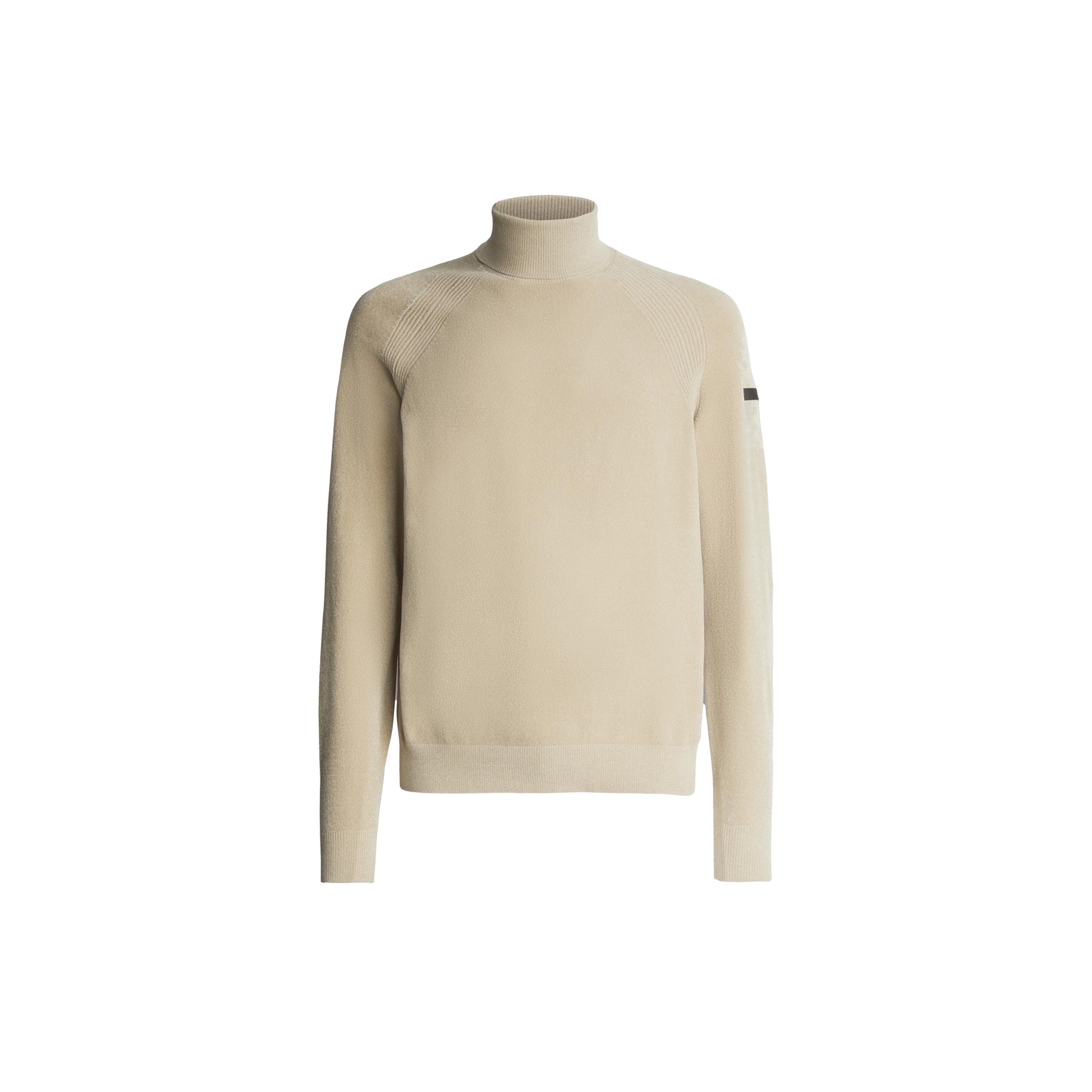 意系轻奢户外R*D 男款 意大利纱线 天鹅绒高领修身插肩袖针织衫