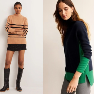 den 毛衣 女款 Jesscia高领套头针织衫 合集 100%美丽诺羊毛 英伦b