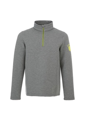 德系户外 男款 NAPM 995 灰色弹性立领半拉链套头防风夹克