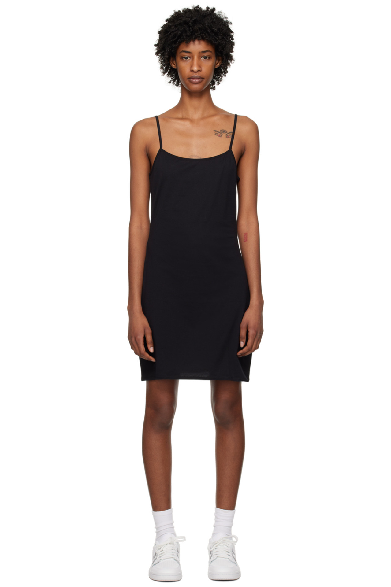 美系经典高端黑标100%真丝 露背吊带mini裙 舒适