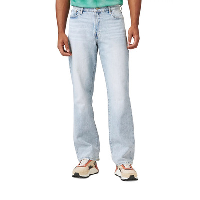 美系中产LB181水洗浅蓝直筒裤