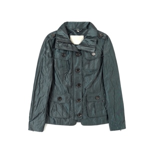 K清6折 英国高奢 女款 复古休闲多口袋工装夹克外套贸易公司样衣