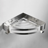 304不锈钢浴室三角蓝卫生间三角架壁挂置物架洗漱用品架子转角架