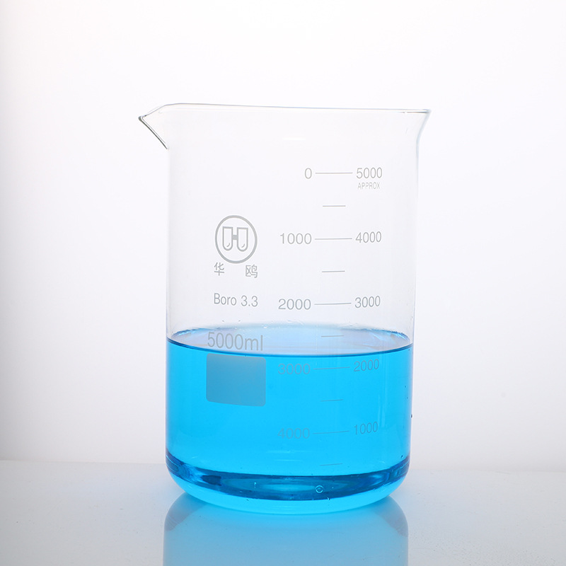 定制高硼硅玻璃烧杯可承受高温实验室玻璃器皿带刻度耐高温玻璃烧