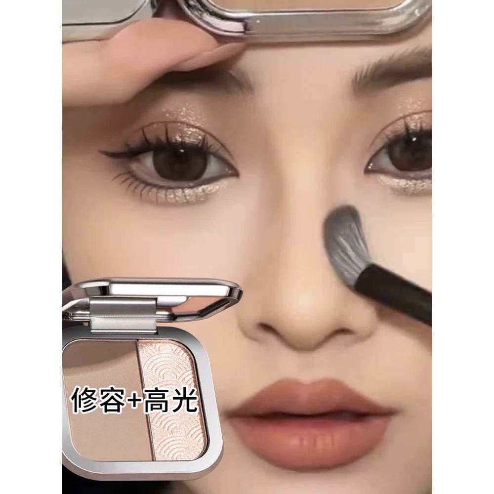 正品正宗的双色轮廓和突出所有在一体调色板阴影鼻子鼻子阴影立体