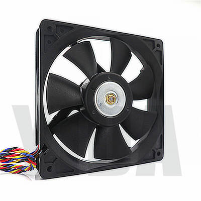 亿达12CM/厘米12025含油5V12V24V滚珠4线测速PWM智能温控散热风扇