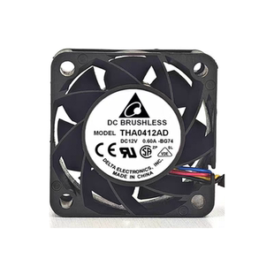 原装台达 4020 THA0412AD 12V 0.60A PWM调速暴力小型散热风扇4CM