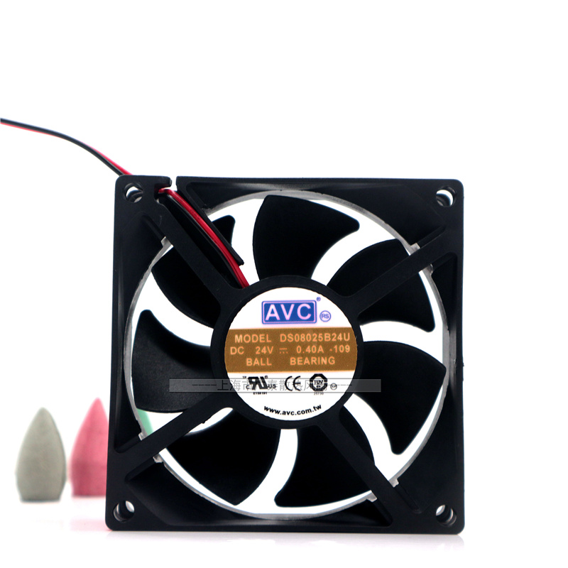 原装AVC DS08025B24U -109 24V 0.40A 8厘米 大风量 变频器风扇