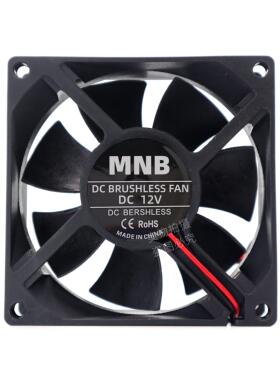 全新8cm厘米24伏80x80x25mm滚珠5v12v36v48v110v220v散热风扇8025