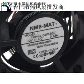 全新NMB 1204KL-04W-B59-B00 3010 12V 0.12A 滚珠散热风扇