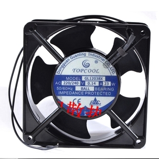 240V AC220 0.14A 23W 12038风机 全新GL12038X 12CM TOPCOOL