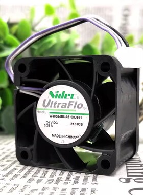 Nidec W40S24BUA5-08J561 4028 4CM 24V 0.25A变频器散热风扇