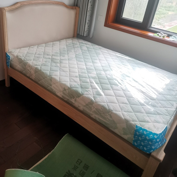 檀丝木实木床红橡木实木儿童床1.5米卧室男孩女孩软包床实木大床